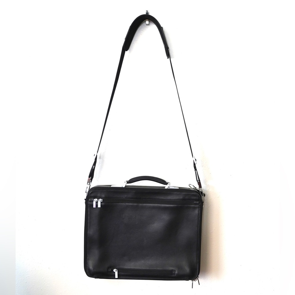 PORSCHE Design Roadster P’2100 Men’s Leather Carry-on Suitcase Briefcase Bag